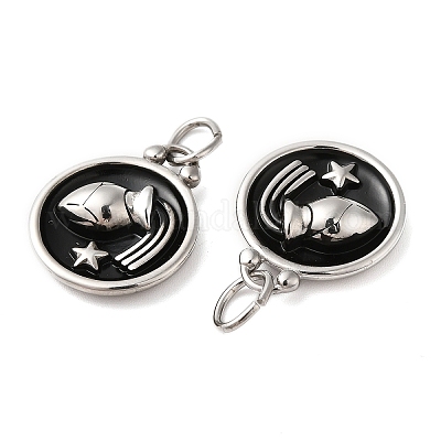 Подвески из нержавеющей стали 304 с эмалью STAS-A080-43P-10-1