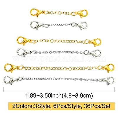 36 шт. Концевые цепи из нержавеющей стали 304 FIND-FS00001-1