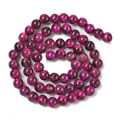 Нити из натуральных бусин тигрового глаза высшего качества G-B133-A02-6MM-05-1