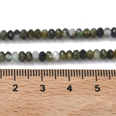 Бусы из натурального зеленого турмалина&nbsp;G-L651-B05-4x2mm-02-1