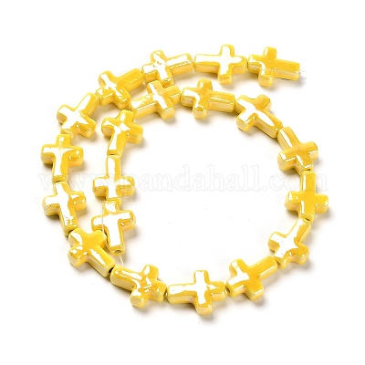 Фарфоровые бусины ручной работы PORC-F010-04-1