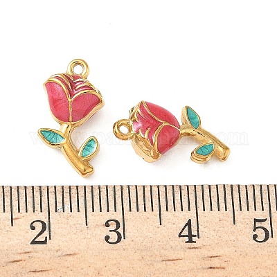 Подвески из нержавеющей стали 304 с эмалью STAS-I346-17G-02A-1