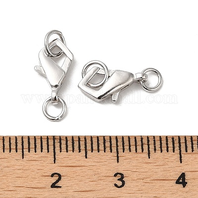 Антикоррозийное родиевое покрытие 925 стерлингового серебра застежки-лобстеры STER-D006-21P-1