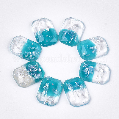 Cabochon in resina bicolore&nbsp;X-CRES-T014-06I-1