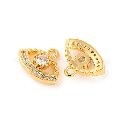 Латунные микро проложить кубического циркония подвески KK-U017-08B-G-1
