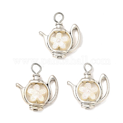 Подвески из непрозрачного акрила с имитацией жемчуга PALLOY-JF04096-1