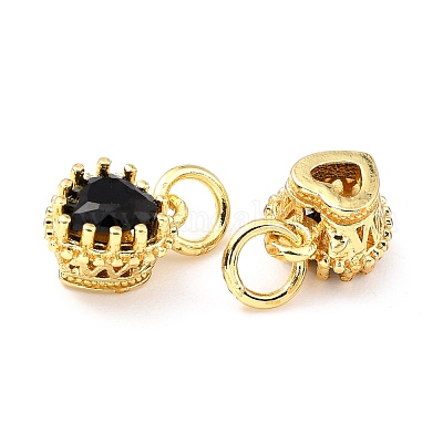 Кулоны из латуни ZIRC-D120-02G-05-1