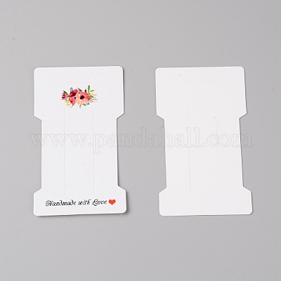 Карты дисплея скрепки для волос CDIS-WH0019-01A-1