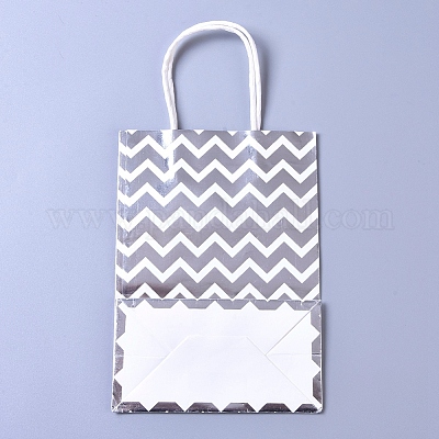 Wholesale Rectangle Kraft Paper Bags with Handle 