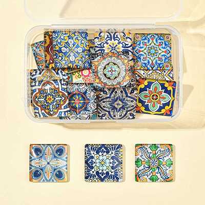 1 пакетик стеклянных кабошонов GGLA-FS0001-19B-1