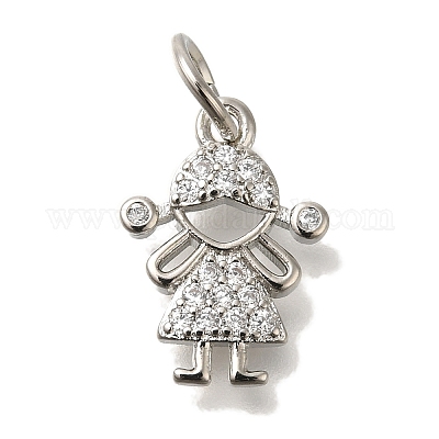 Латунные микро проложить кубического циркония подвески KK-Q001-17P-1