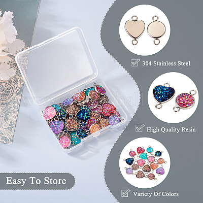 32 шт. 16 стиля подвесок-соединителей из нержавеющей стали 304 STAS-TA0002-27-1