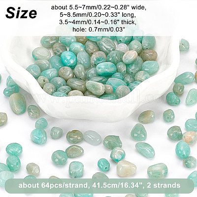 2 нити натуральных бусин амазонита нити G-FH0001-60-1