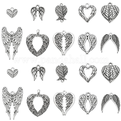 100 шт. 10 стиля подвески из сплава в тибетском стиле TIBEP-CJ0002-42-1