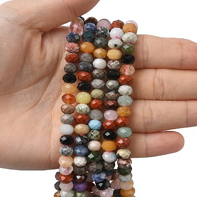 Природных драгоценных камней смешанного бисер нитей G-A280-B01-01-1