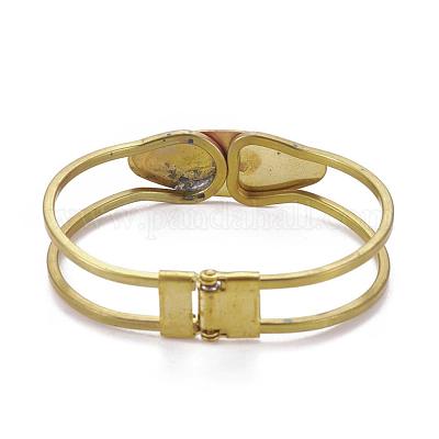 Accessoire de bricolage de bracelet en laiton&nbsp;KK-G315-01-1