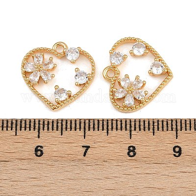 Латунные микро проложить кубического циркония подвески KK-F910-12G-1