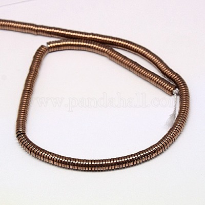 Гальванизировать немагнитных синтетический гематит бисер пряди G-J164A-3mm-M-1