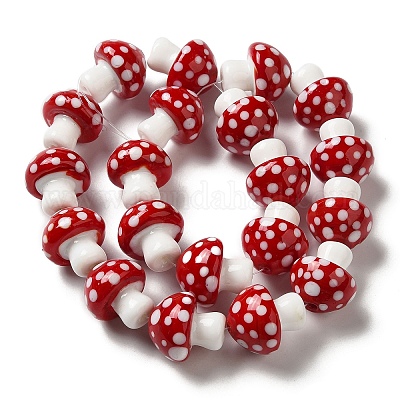 Бусы лэмпворк ручной работы LAMP-Q033-01A-1