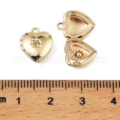 Сердце сеттинги горный хрусталь латунные подвеска KK-A276-12LG-1