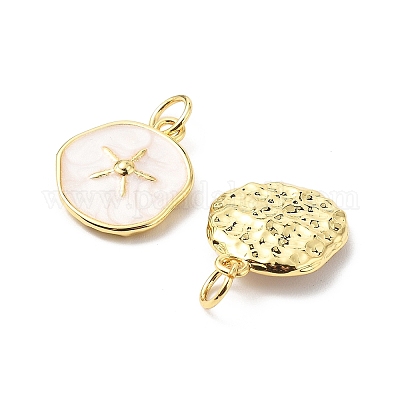 Латунь эмаль подвески KK-L237-022G-01-1