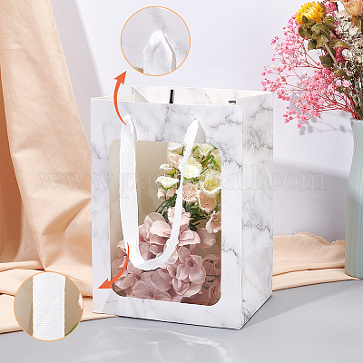 Shop Flower Bouquet Paper Gift Bags for Jewelry Making - PandaHall Selected