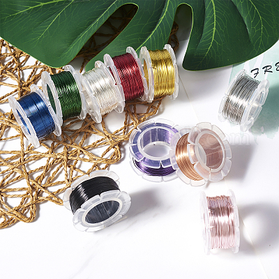 10 рулон круглой медной проволоки 10 цветов CWIR-YS0001-03B-1