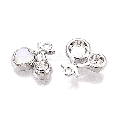 Стеклянные подвески из сплава с покрытием стойки FIND-N005-13P-1