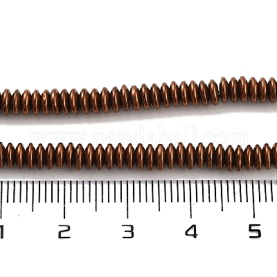 Гальванические нити из синтетических немагнитных гематитовых бусин G-P545-A01-01E-1
