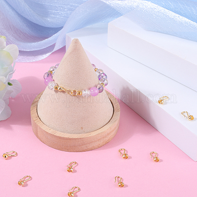 10 шт. латунные застежки-крючки для стойки KK-BBC0010-48-1