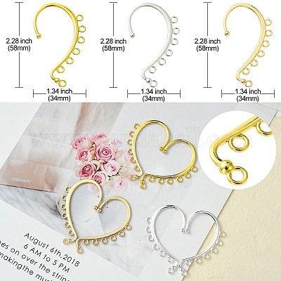 18шт 3 цвета сплава ушные манжеты выводы FIND-FS0002-03-1