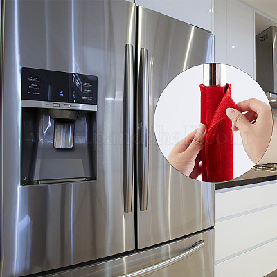 2 пара 2-х стильных чехлов из искусственной кожи для дверных ручек AJEW-GF0003-07A-1