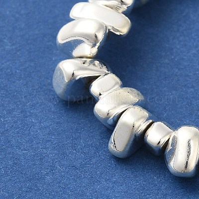 Гальванические нити из синтетических немагнитных гематитовых бусин G-I364-B01-S-1