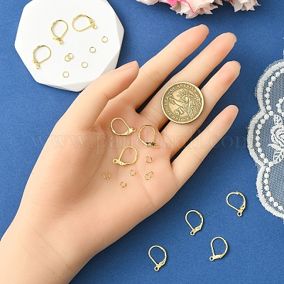 Латунная фурнитура Leverback для серег KK-YW0002-46-1