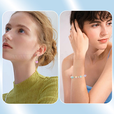 1 нить бусины из натурального селенита&nbsp;G-TA0002-87A-1