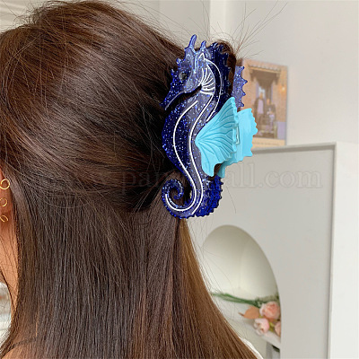 Заколки для волос с когтями из ацетата целлюлозы (смола) OHAR-C014-01C-1