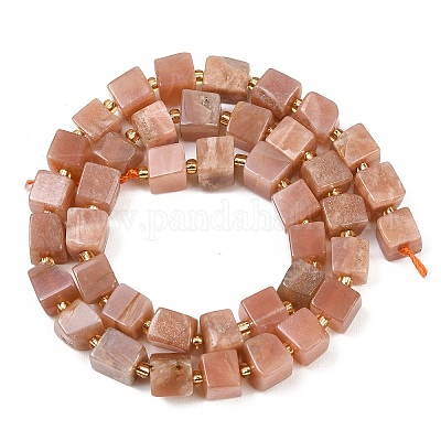 Натуральный Sunstone бисер пряди&nbsp;G-G053-B28-01-1