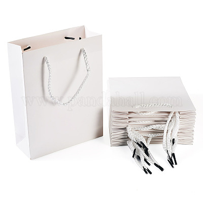 Складные подарочные пакеты из крафт-бумаги с ручкой ABAG-TAC0014-03-1