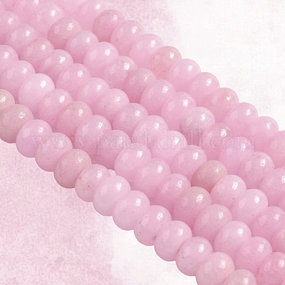 2 нить бусин из натурального окрашенного белого нефрита G-PA0001-23C-1