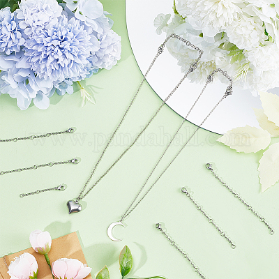 32 шт. 4-х стильный удлинитель цепи из нержавеющей стали 304 STAS-CN0001-60-1