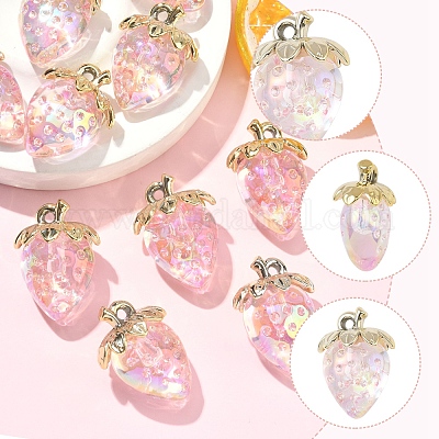 10шт прозрачные акриловые подвески MACR-FS0002-08B-1