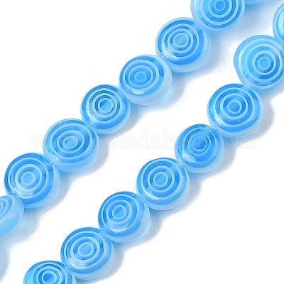 Бусы лэмпворк ручной работы LK-R004-51D-1