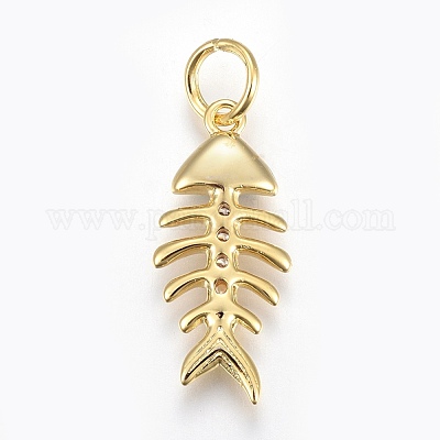 Латунные микро проложить кубического циркония подвески ZIRC-F091-06-G-1