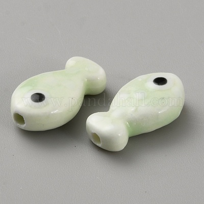 Фарфоровые бусины ручной работы&nbsp;PORC-WH20001-02L-1