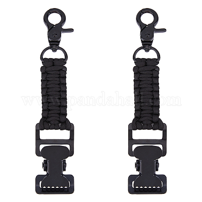 2 шт. зажим из полиэфирного волокна и железной оплетки&nbsp;AJEW-FH0005-39B-1