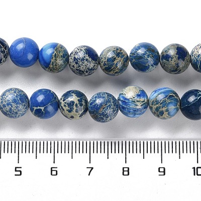 Нити бусин из окрашенного натурального регалита/императорской яшмы/морского осадка яшмы G-B124-C01-05-1