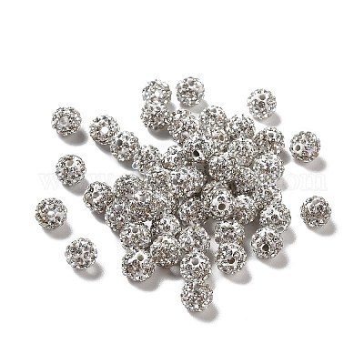 Pave disco бусины RB-Q195-6mm-001-1