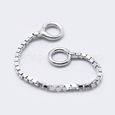 Антикоррозийное покрытие родием 925 серебряная цепочка-коробка STER-K171-10P-1