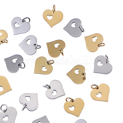 20 шт. подвески из нержавеющей стали 304 двух цветов STAS-CJ0001-154-1