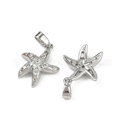 Латунные микро проложить кубического циркония подвески KK-C093-17A-P01-1